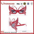 FONHCOO Factory Best Price Mask Sunglasses Red Costume Party Glasses With Diamond